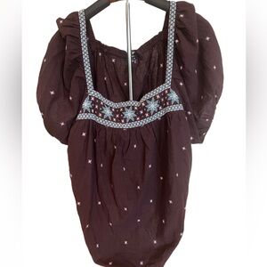 Madewell Plum Embellished Dress
